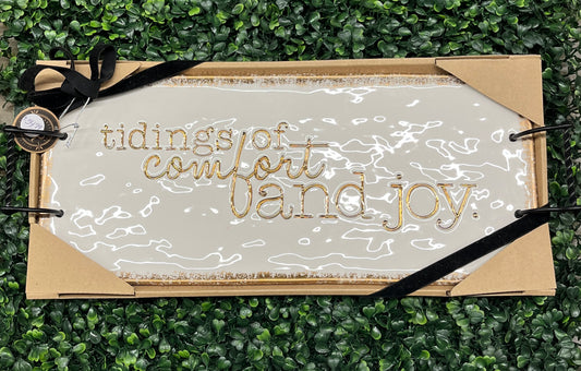 Tidings Of Comfort & Joy Ceramic Tray