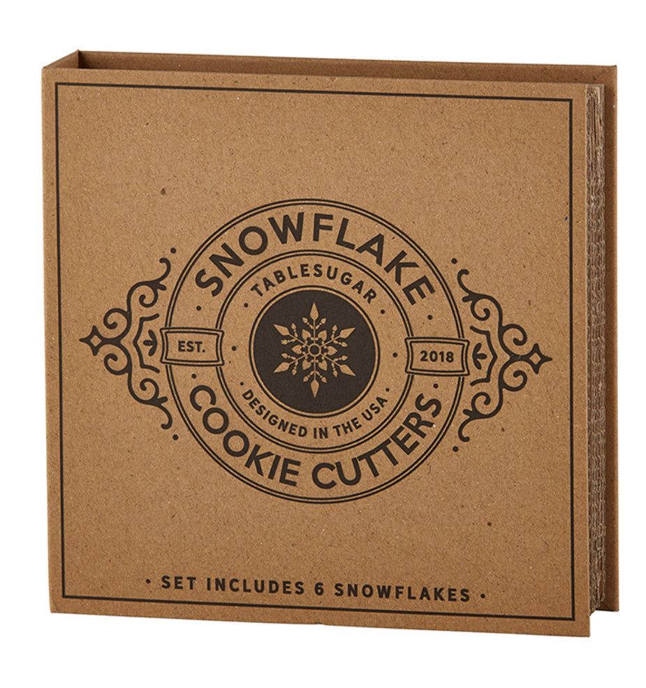 Snowflake Cookie Cutter Set In Cardboard Book