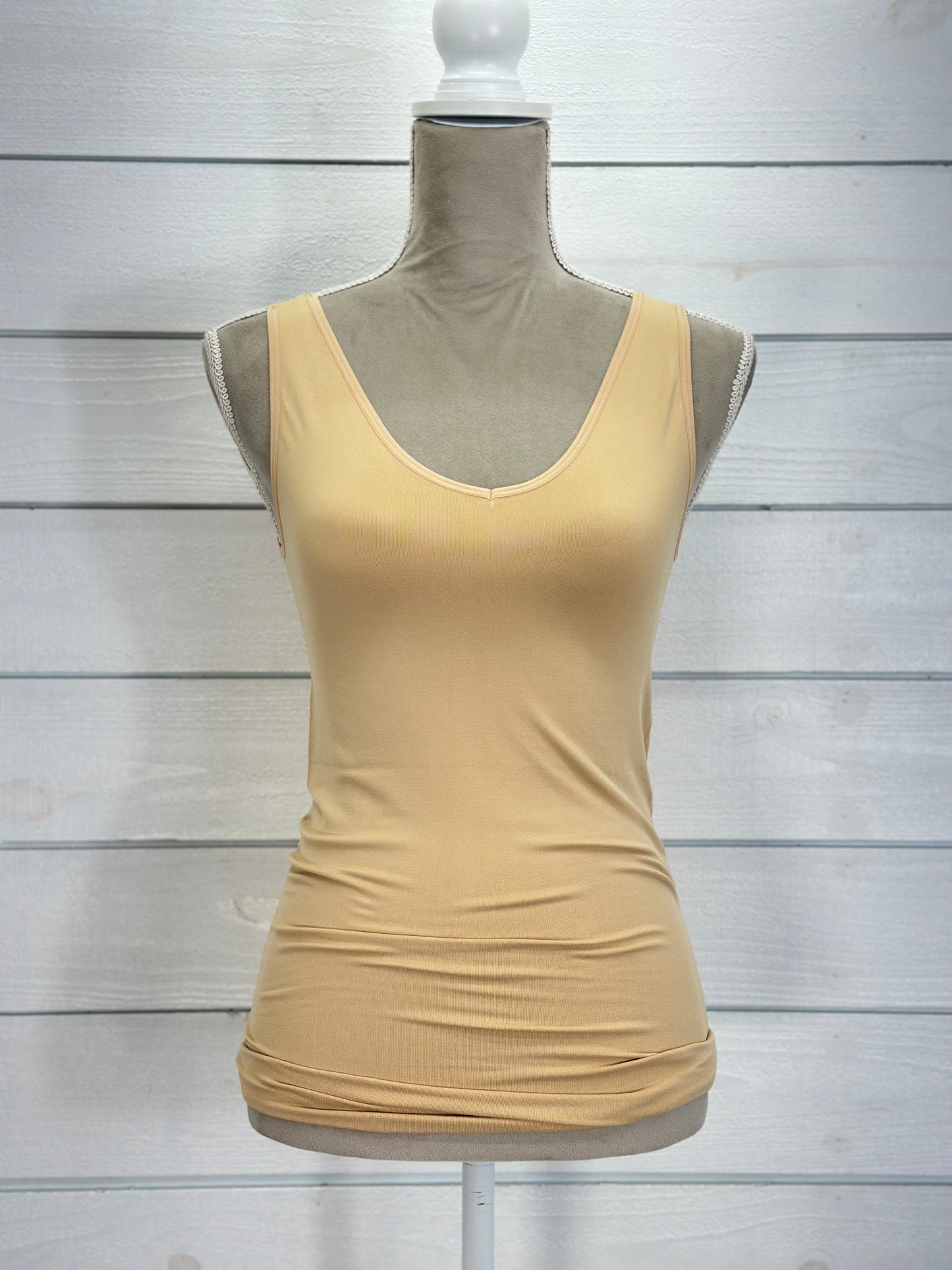 One Size 2- Way Tank - U-Neck / V-Neck