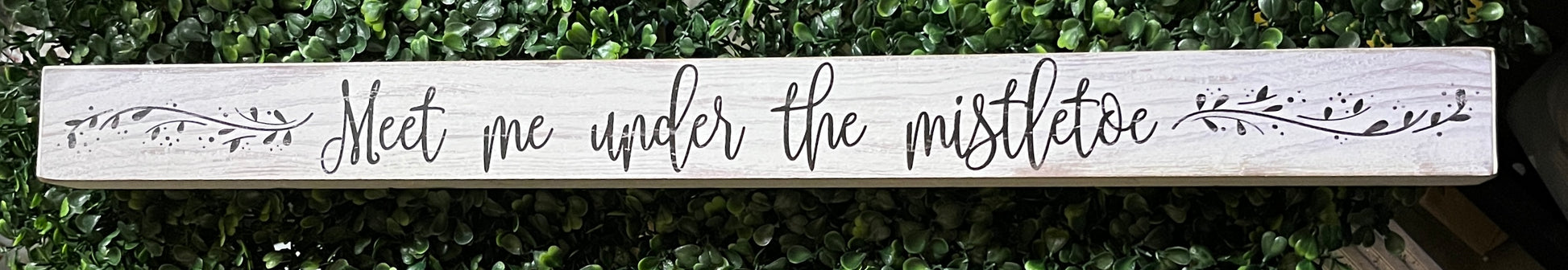 Large White Distressed Wood Block