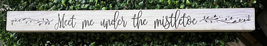 Large White Distressed Wood Block