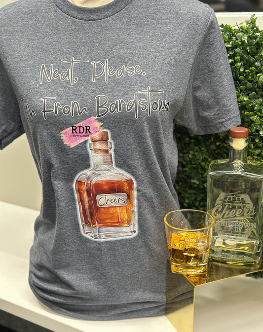 Exclusive Neat Please. Bardstown Tee - Heather Navy