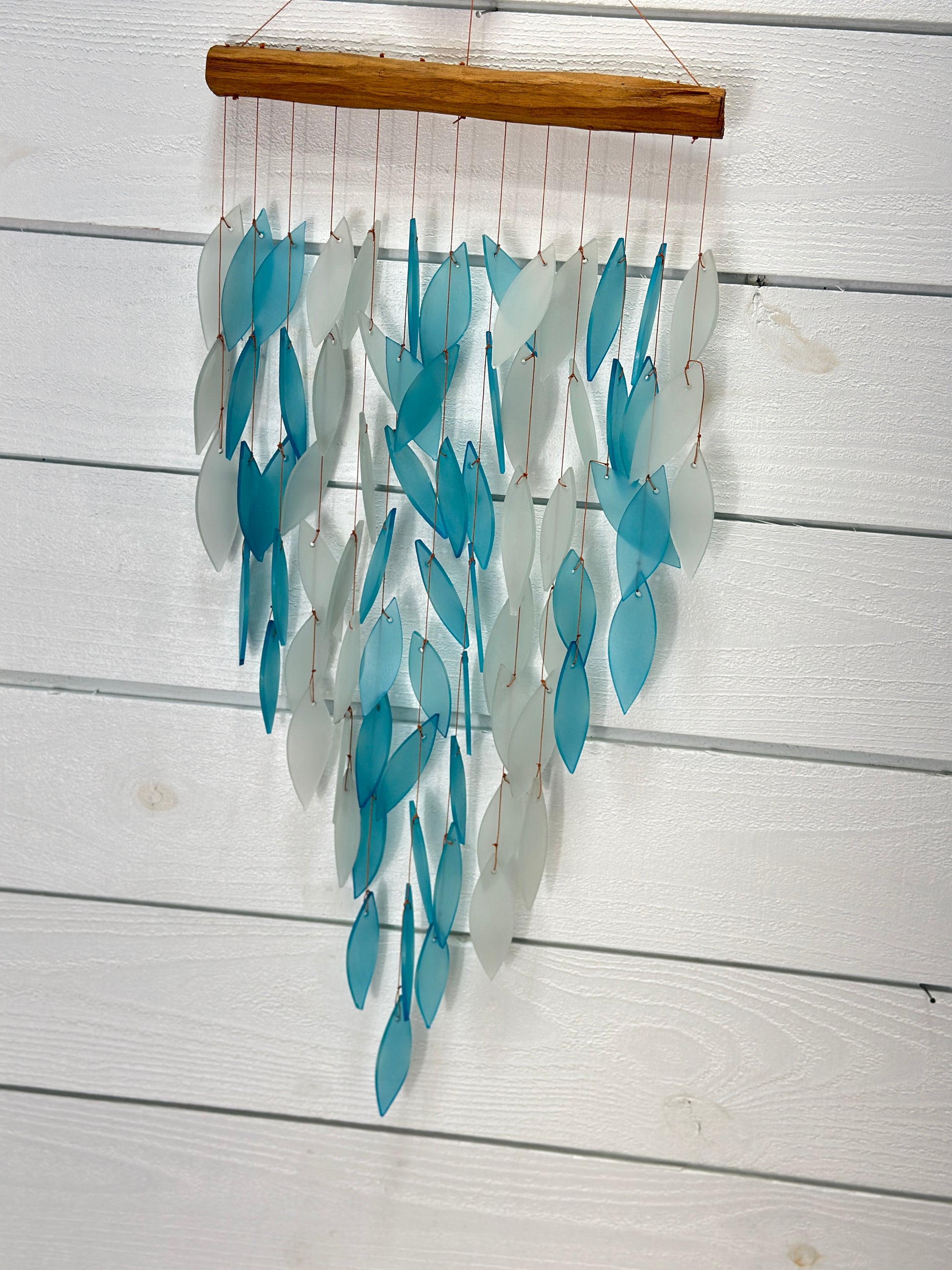 Deluxe Blue Waterfall Glass Chimes