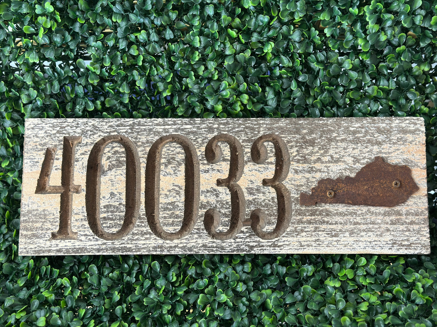 Wooden Zip Code Signs