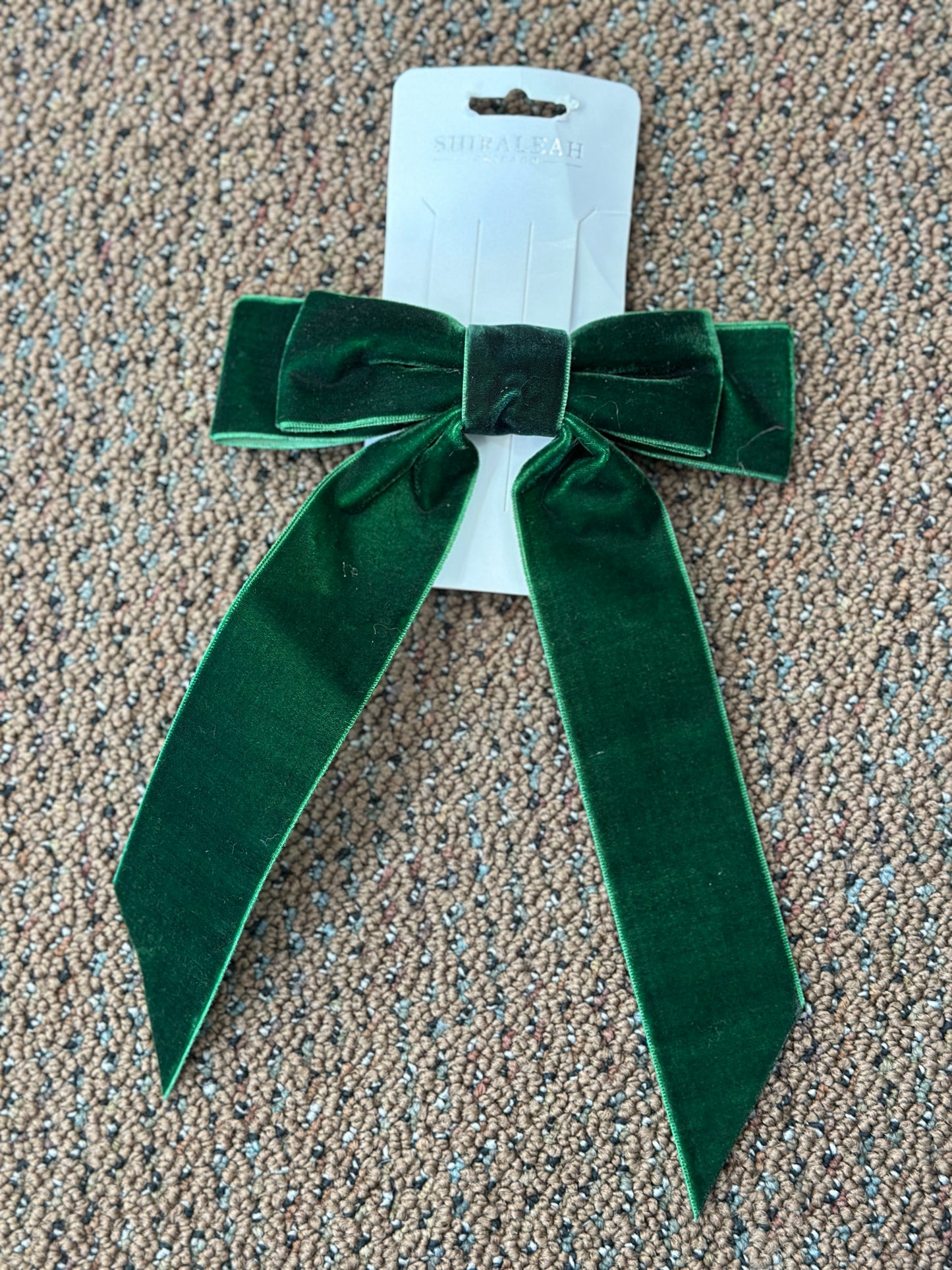 Velvet Bow Clip