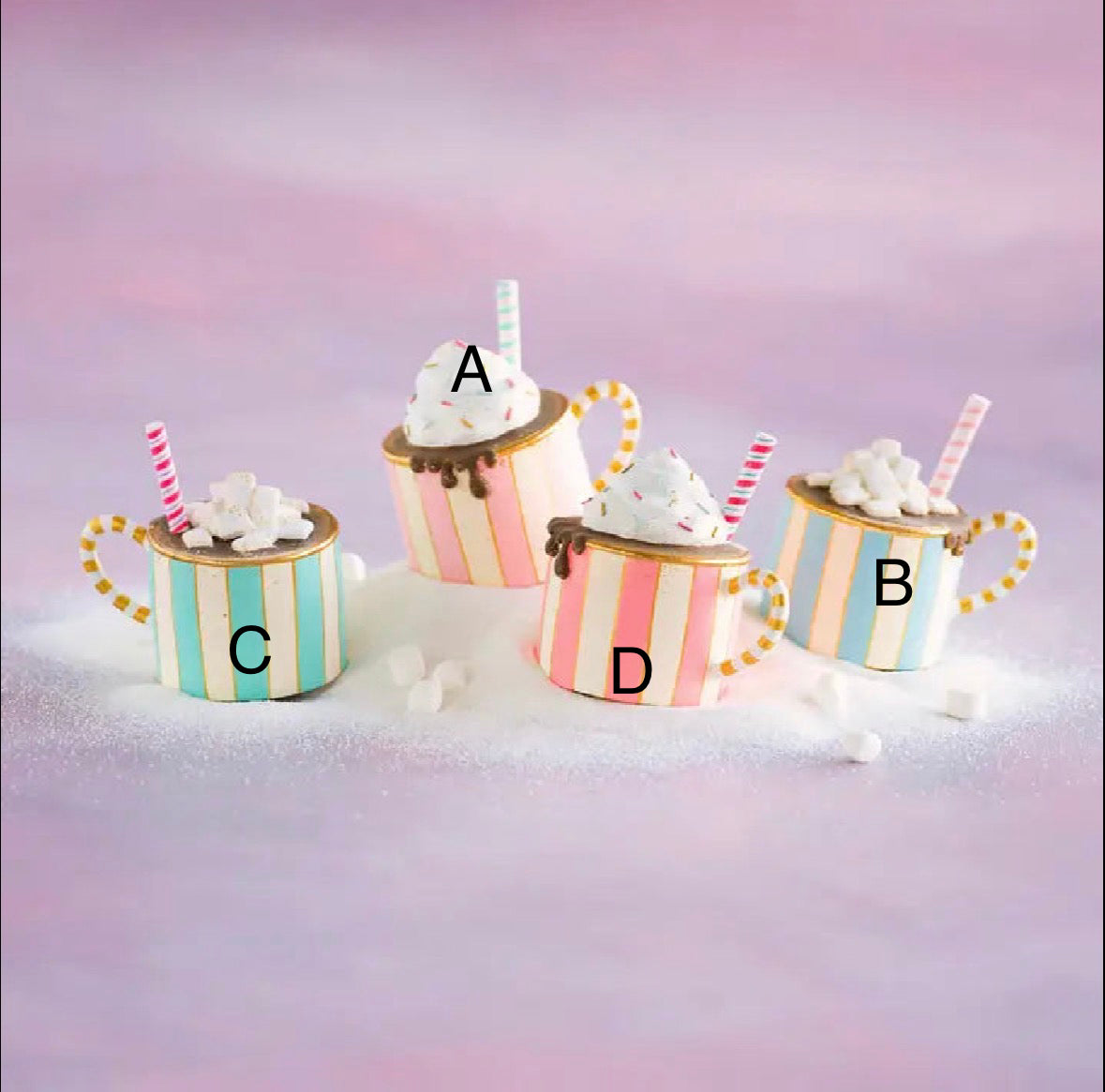Glitterville Christmas Hot Chocolate Ornament