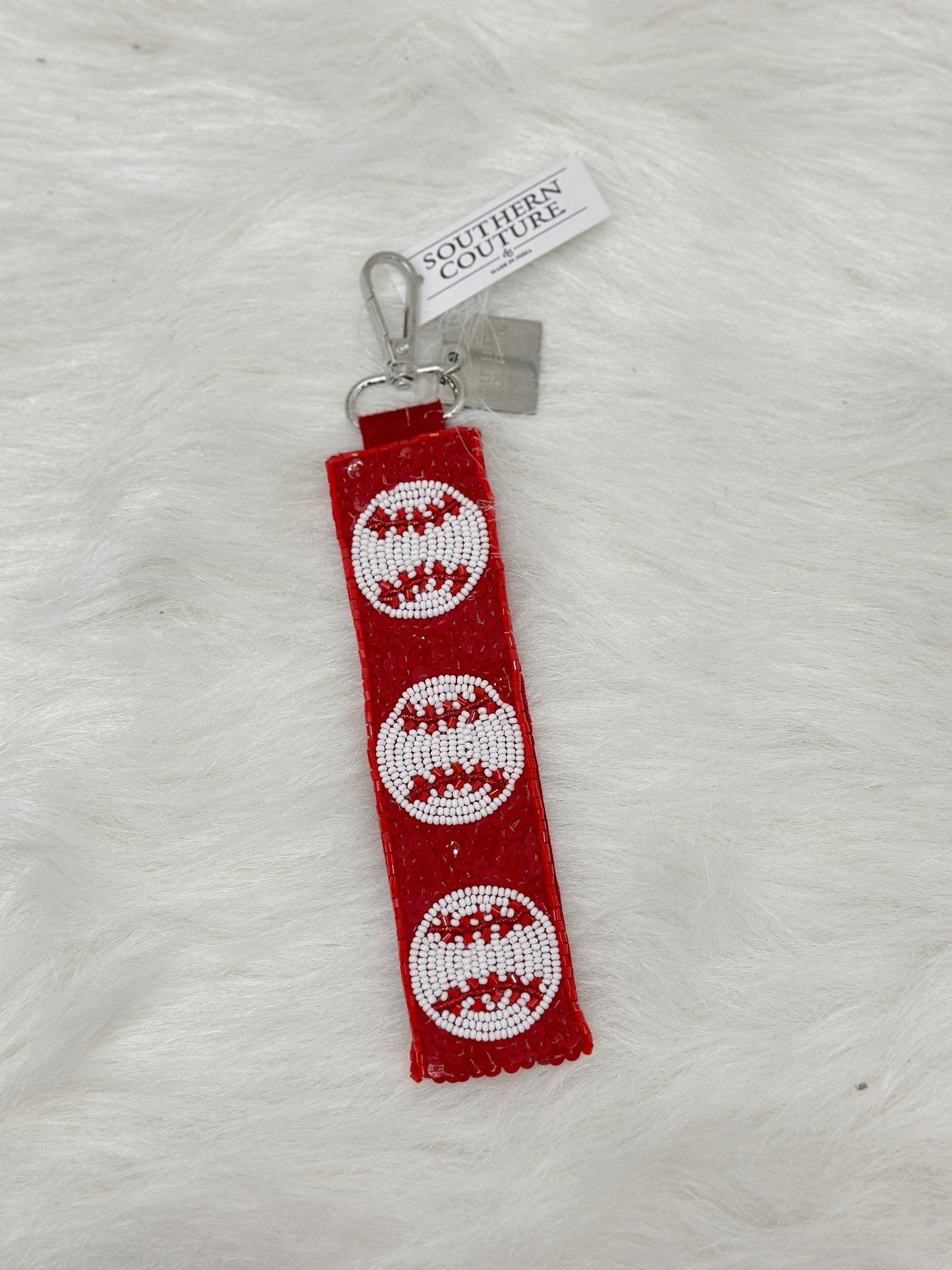 Southern Couture Beaded Keychain