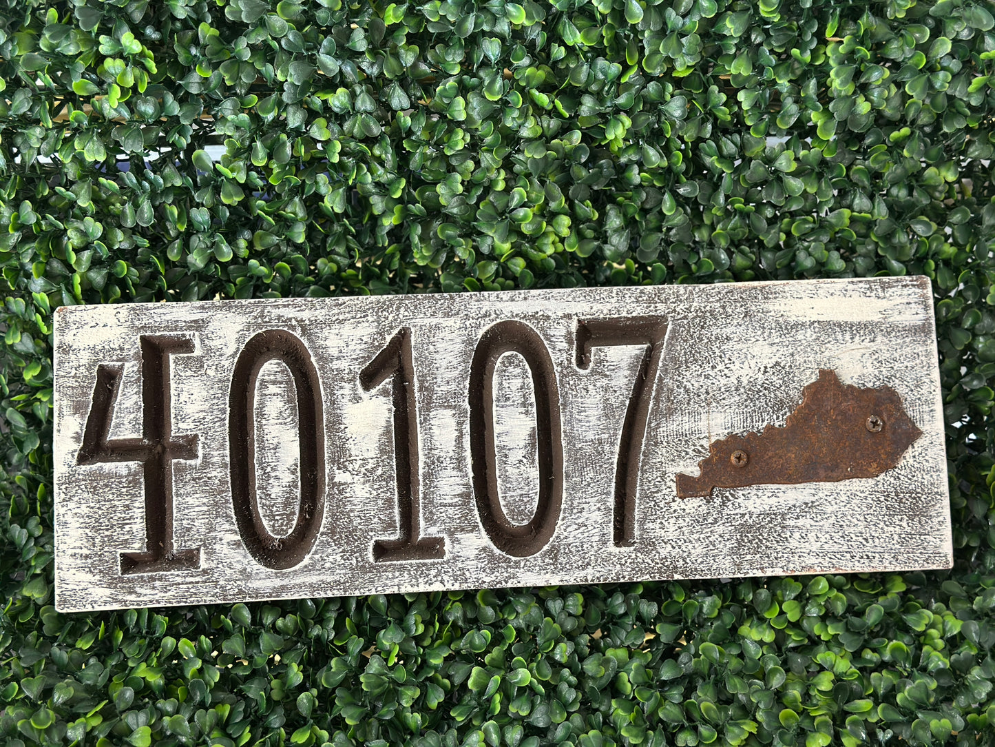 Wooden Zip Code Signs