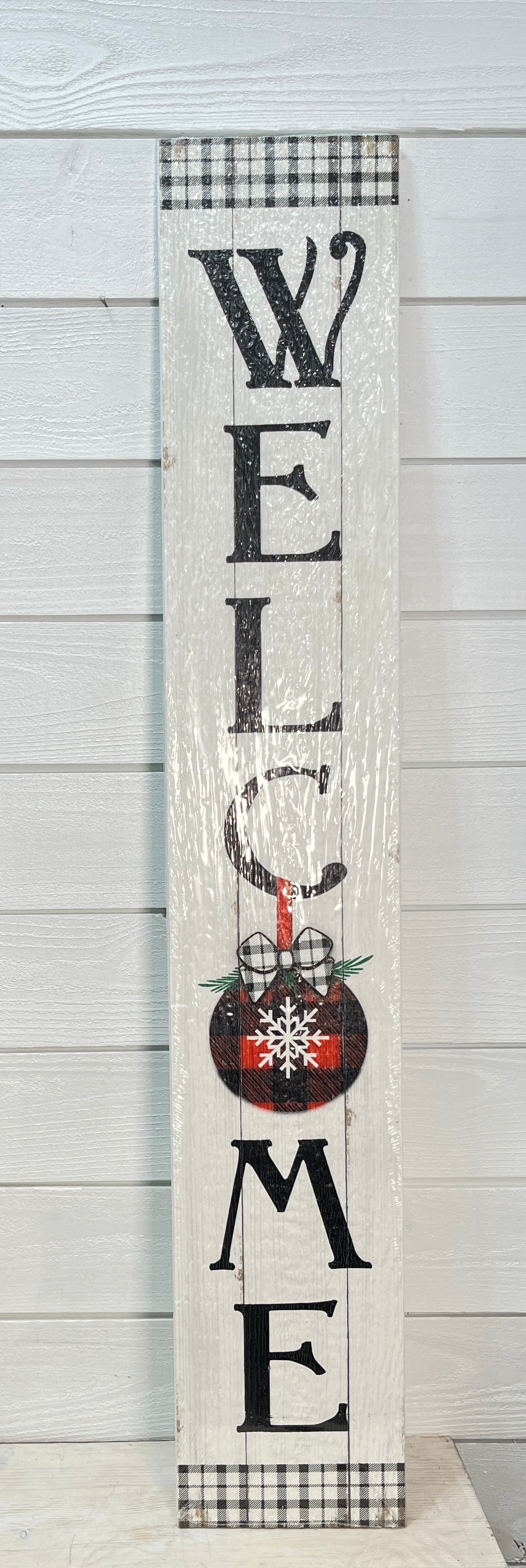 Welcome Ornament Buffalo Porch Board