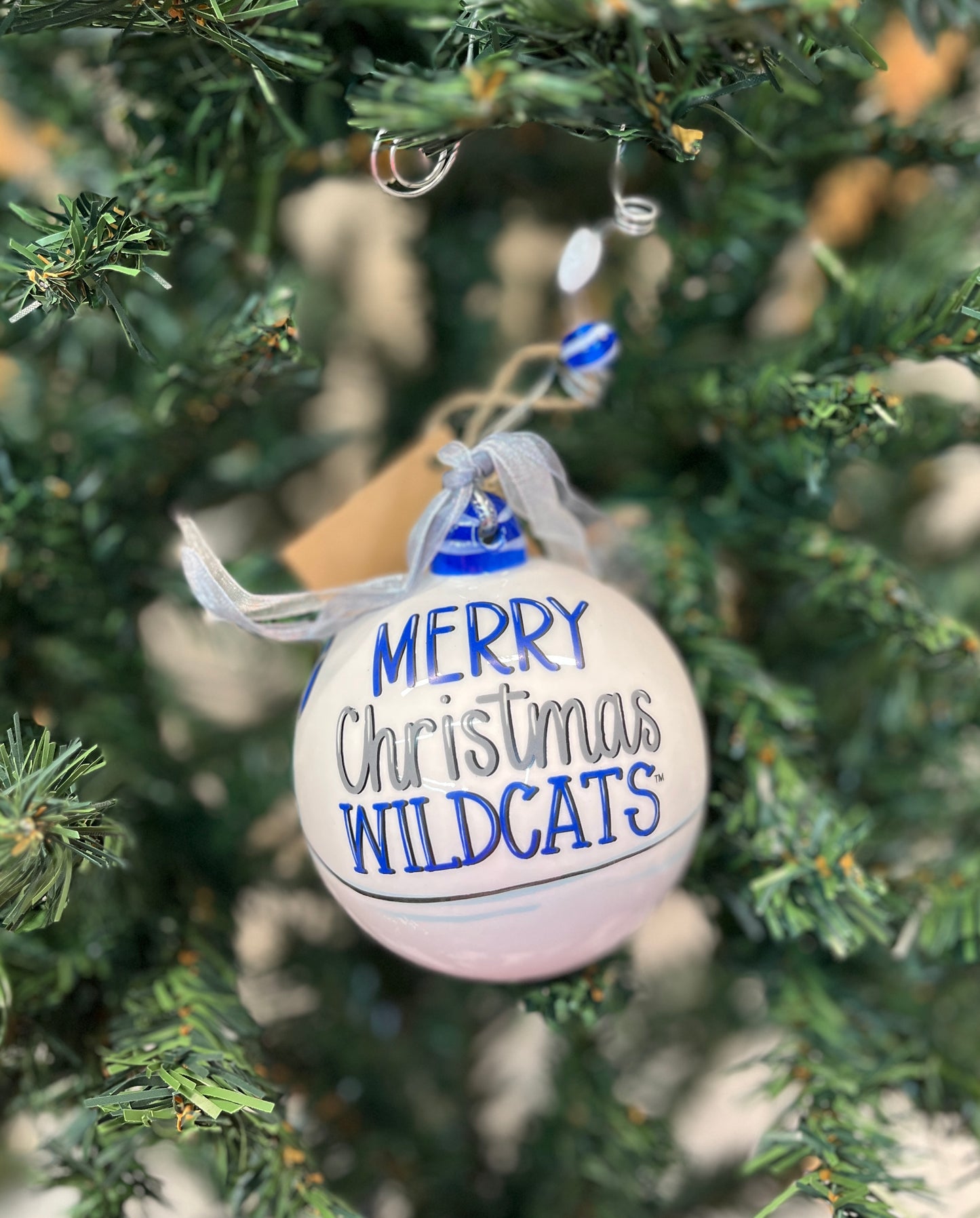 Merry Christmas Kentucky Sant Ornament