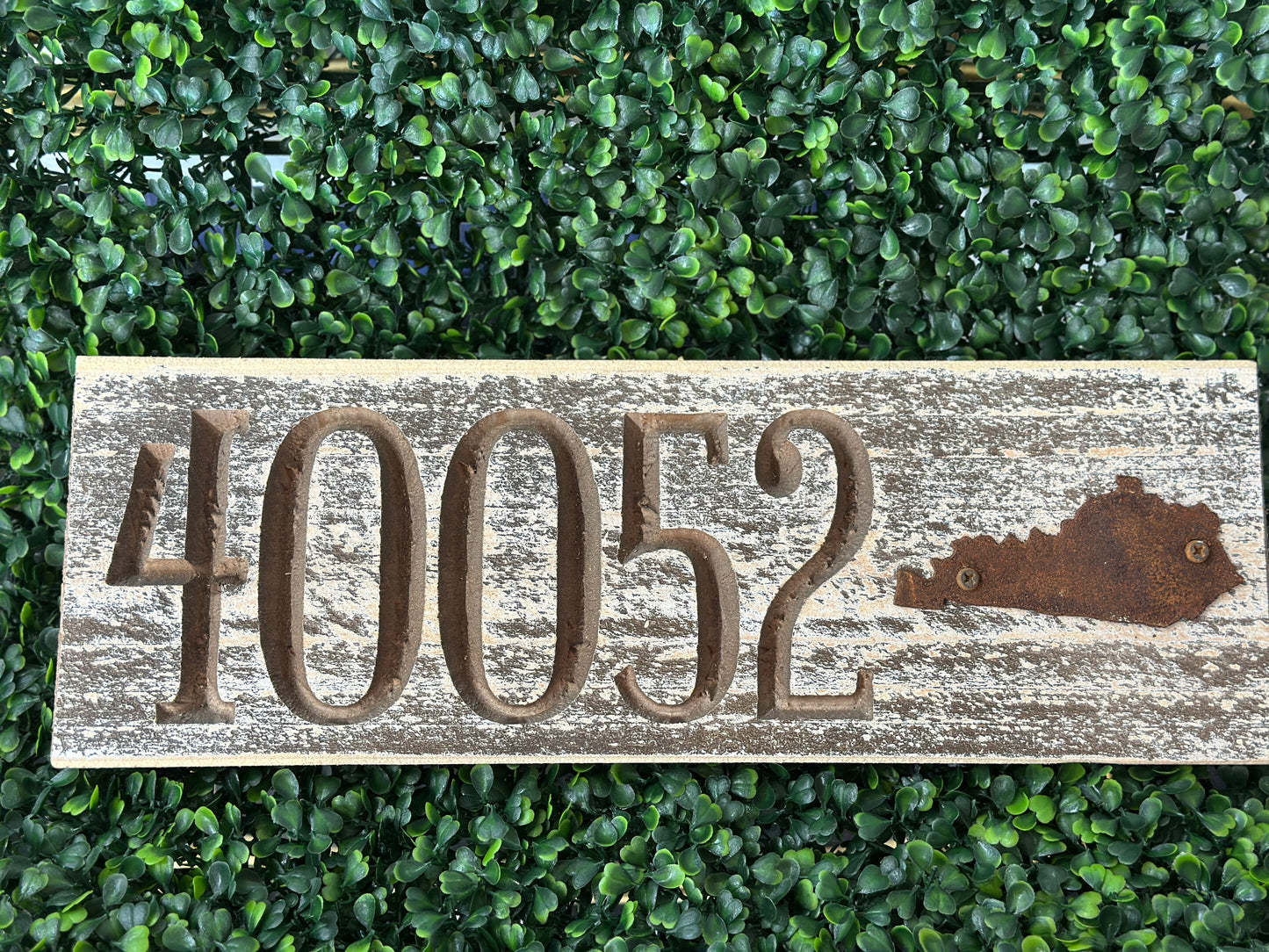 Wooden Zip Code Signs