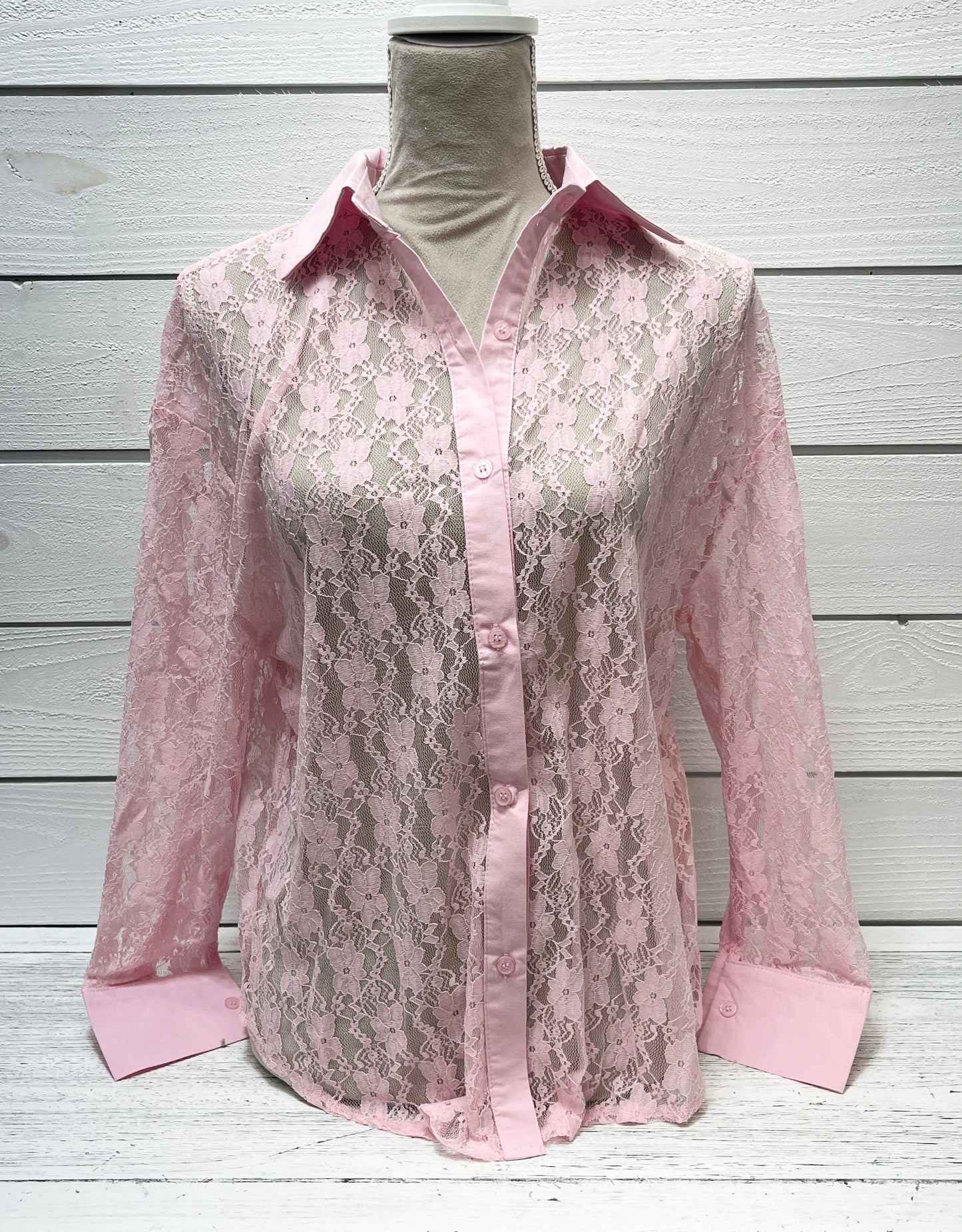 Southern Grace Kathryn Classic Button-Up, Lace