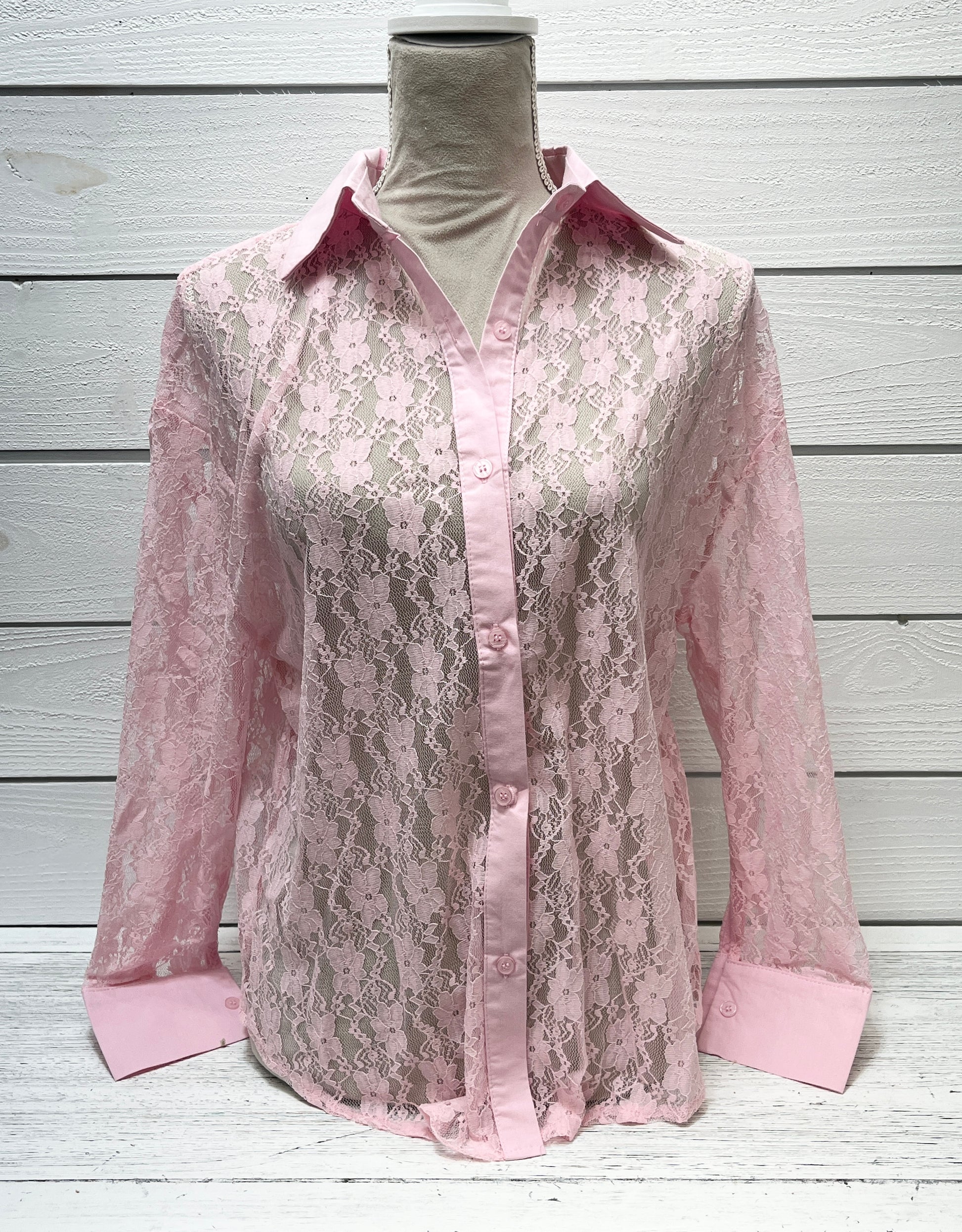 Southern Grace Kathryn Classic Button-Up, Lace