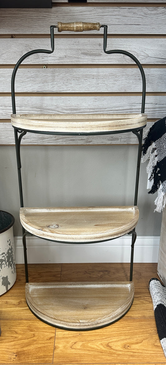 Three Tier Wall Shelf With Handle