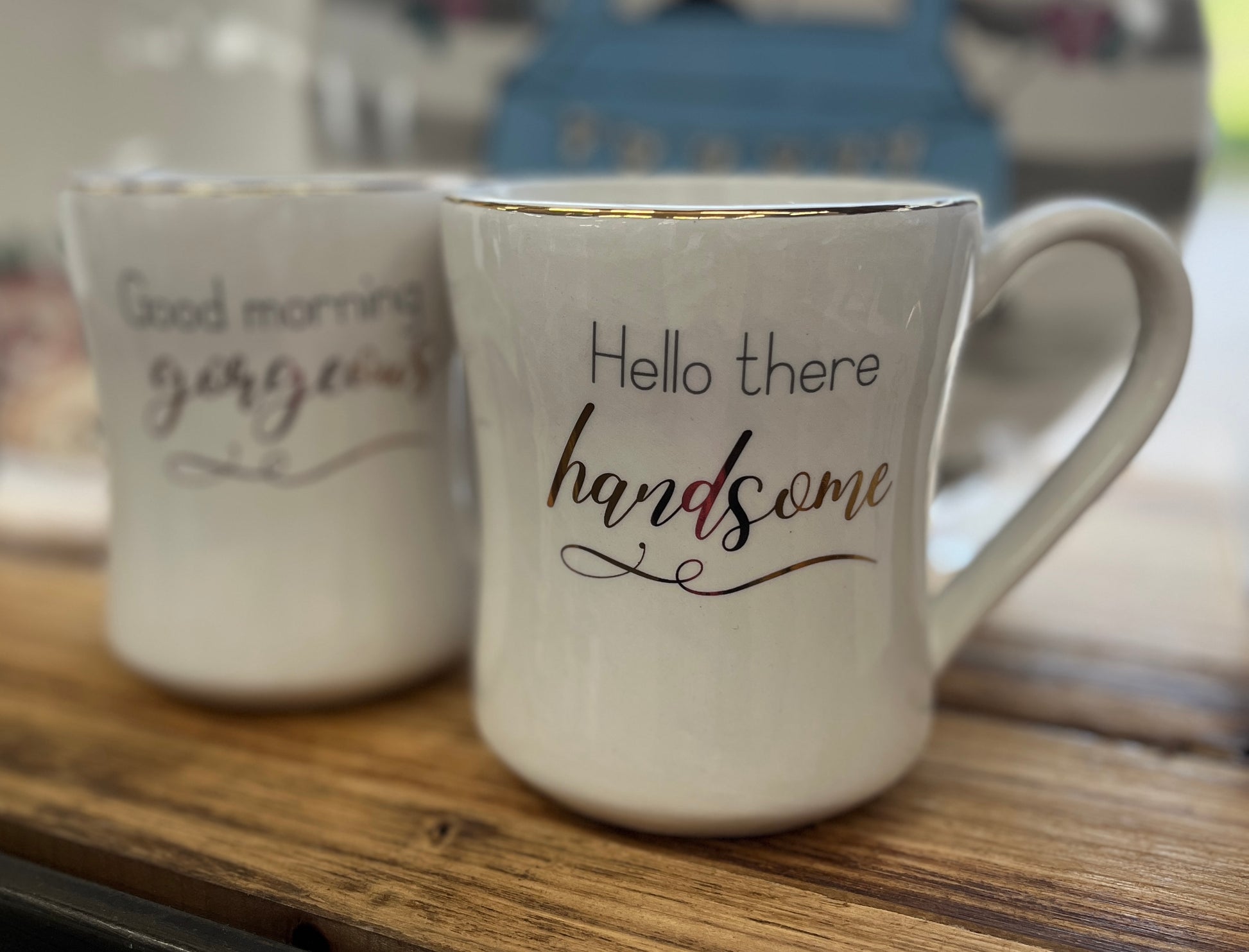 Wedding White Mug Gold Trim