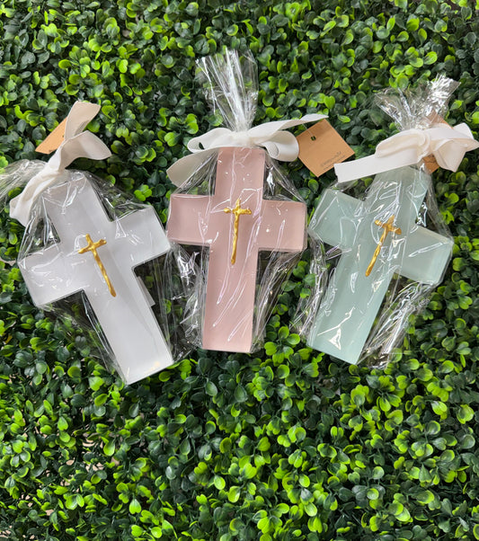 Mud Pie Painted Resin Crosses