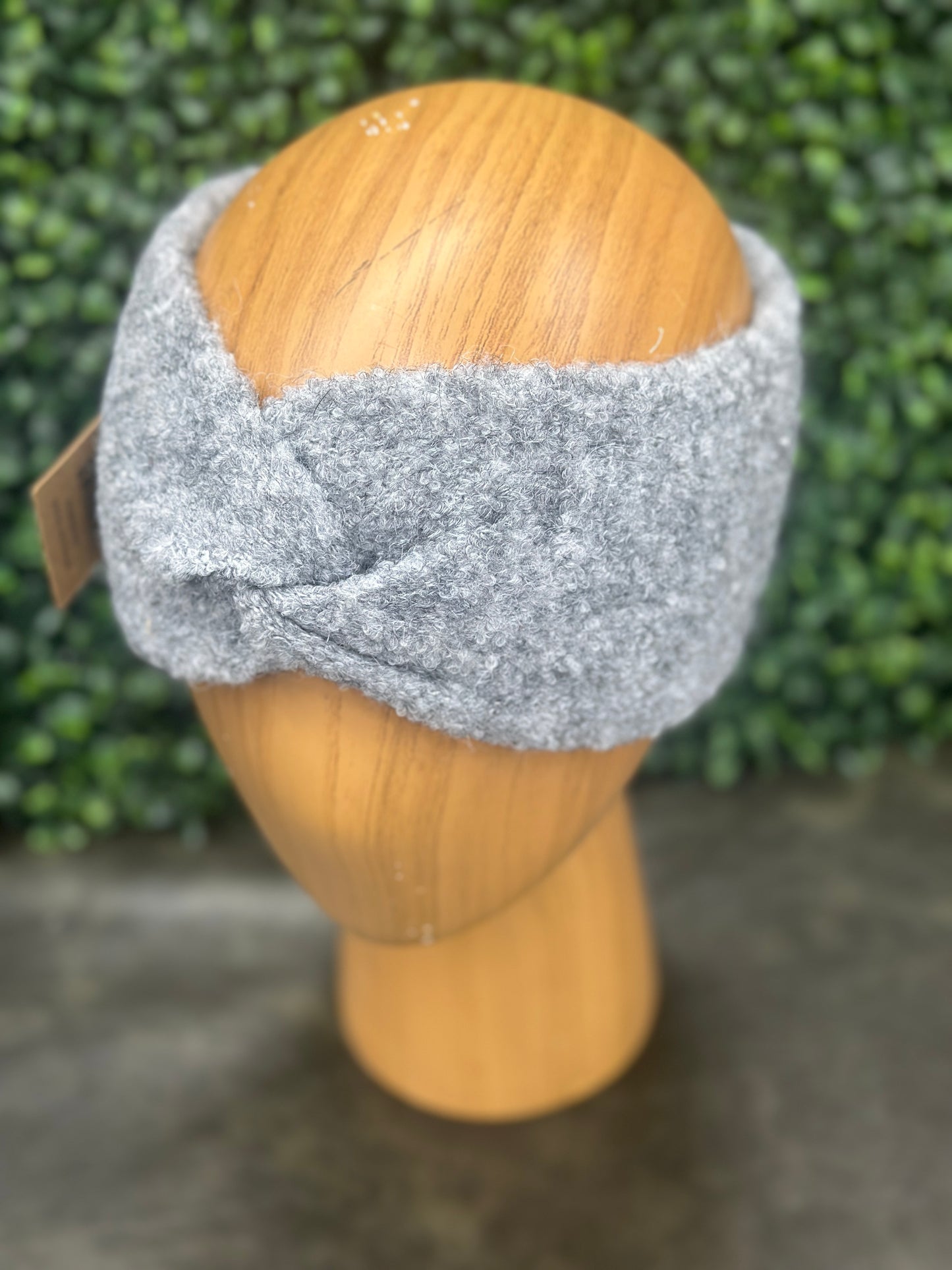 CC Beanie Shearling Yarn Twisted Head Wrap