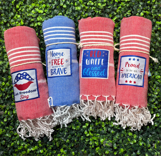 Shaka Love Classic Luxury Turkish Towels/ Blanket- USA