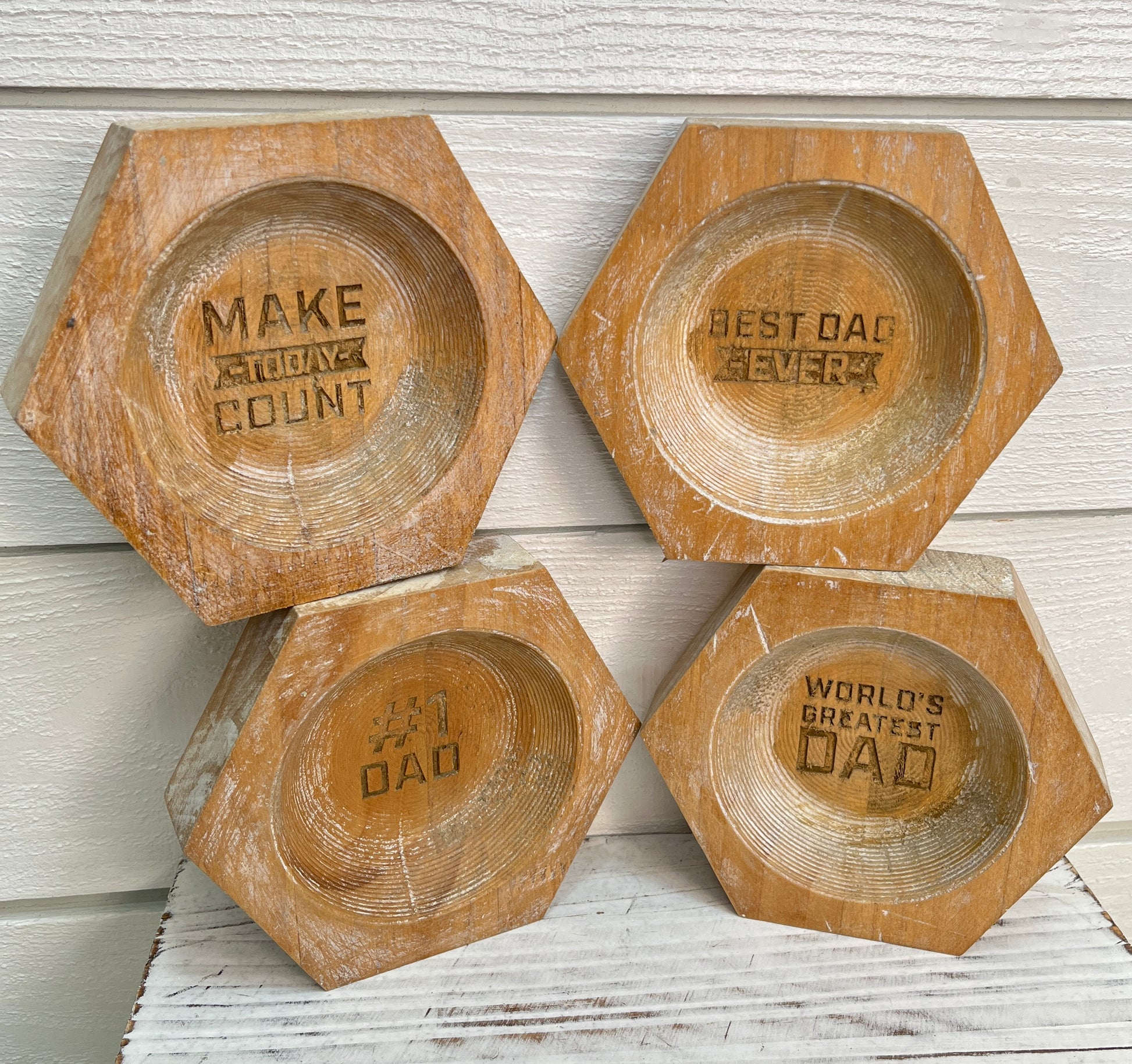 Dad Wood Trinket Bowl