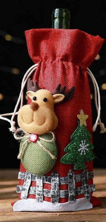 Christmas Wine Bag