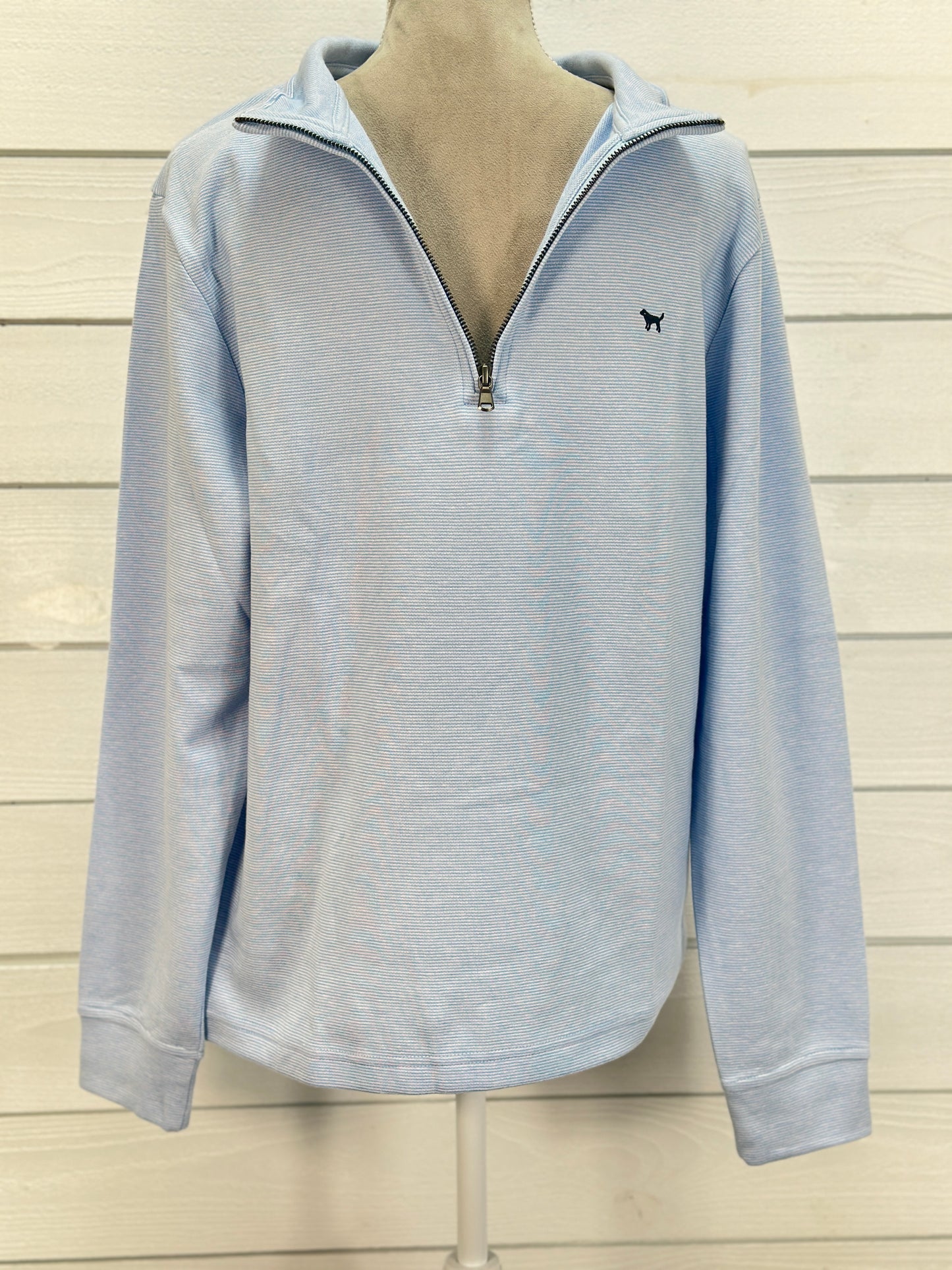 Simply Southern Men's Light Blue Quarter Zip Pull Over