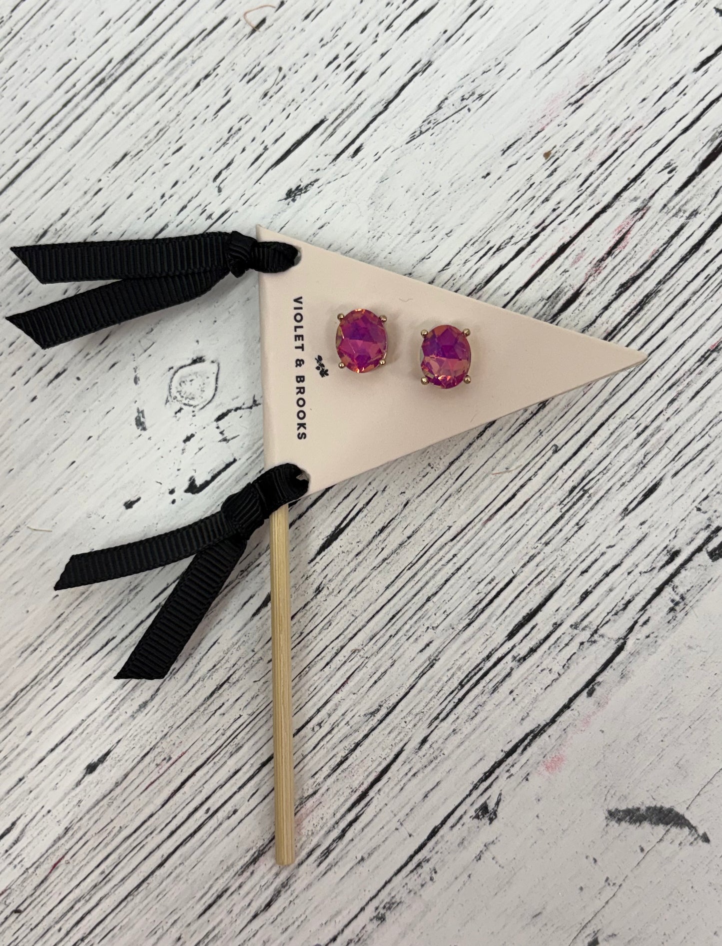 Violet And Brooks Crystal Pendent Oval Earring