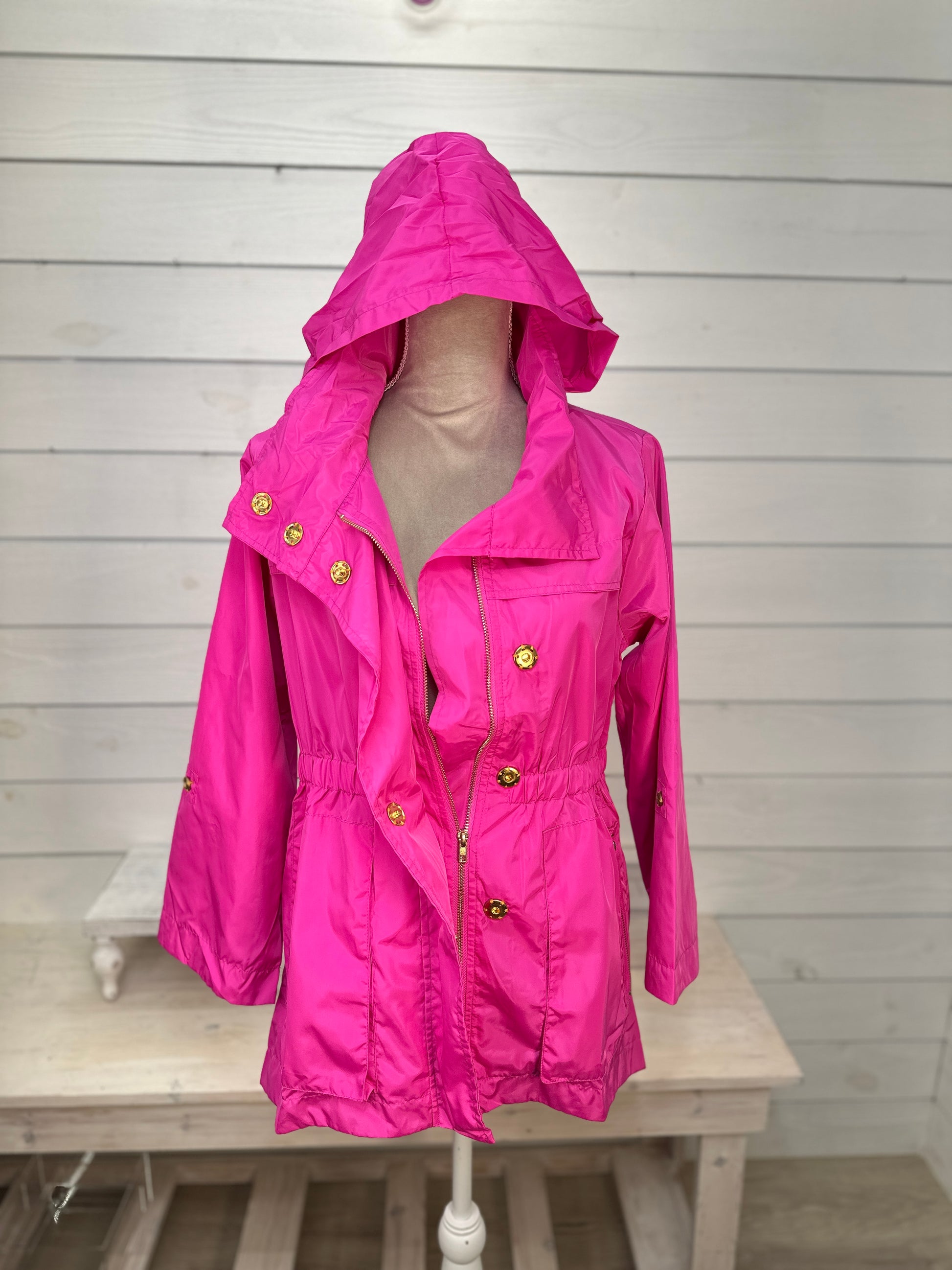 Hot Pink Rain Coat