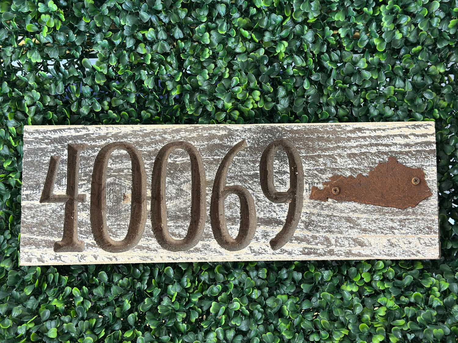 Wooden Zip Code Signs