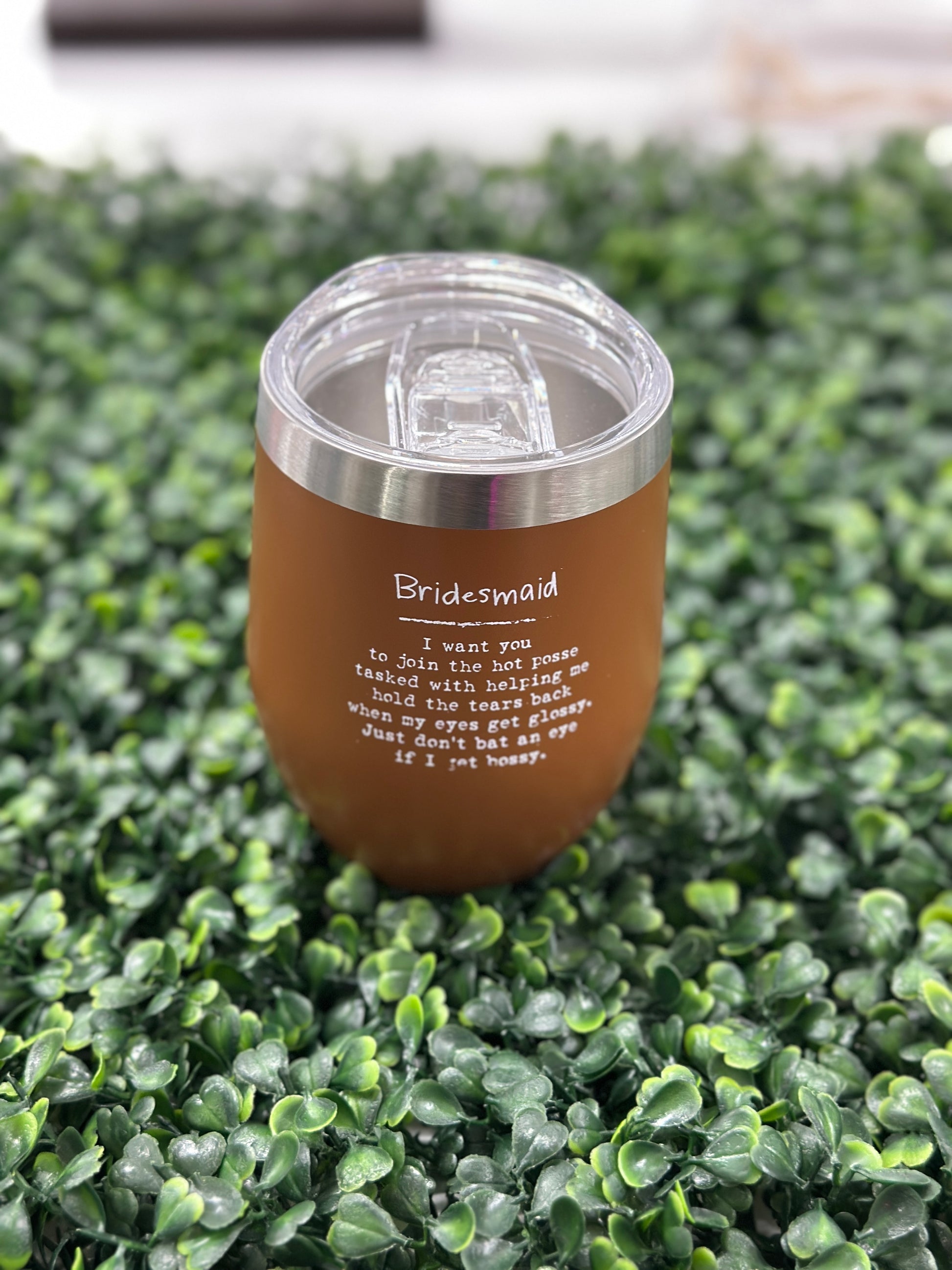 Wedding Word Wine Tumbler