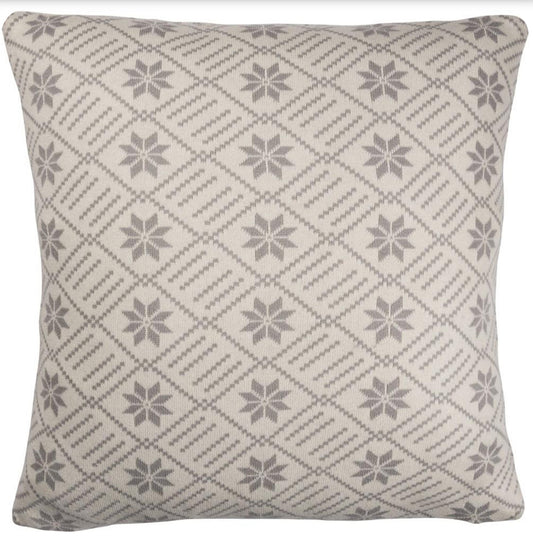 Knit Snowflake Pillow