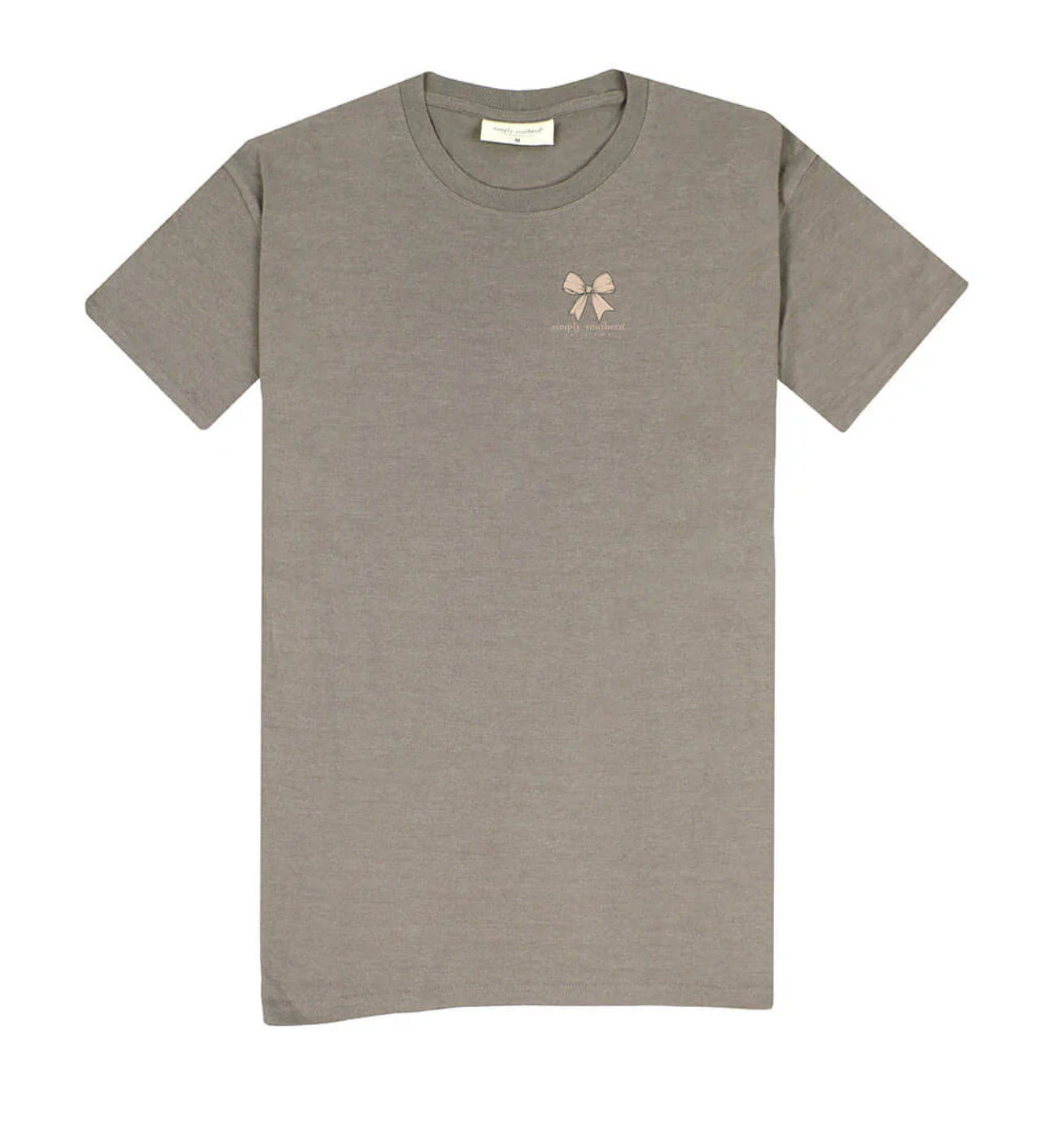 Simply Southern Youth Camo Bow Desert Heather Tee