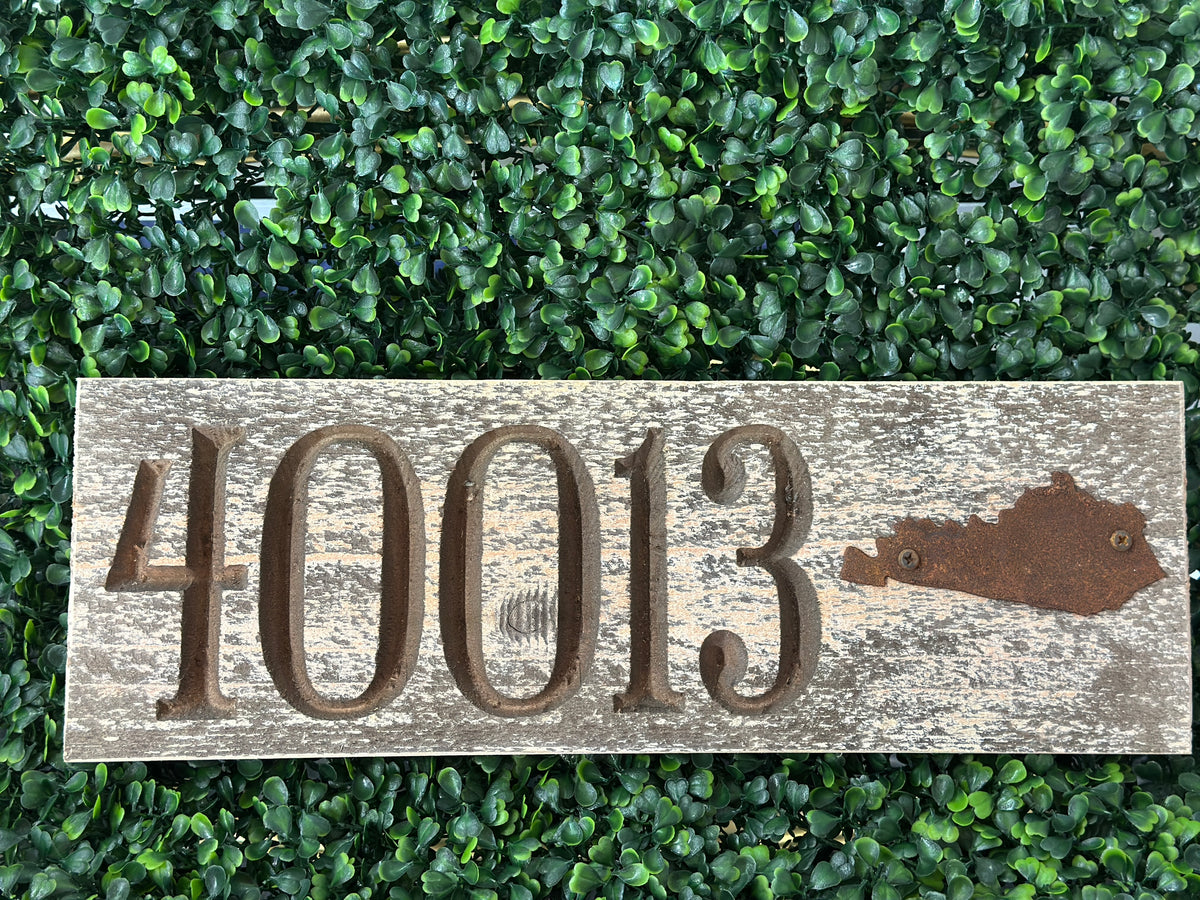 Sign With Zip Code Wooden Zip Code Signs – Rachelle Danielle Rose Gifts & Decor