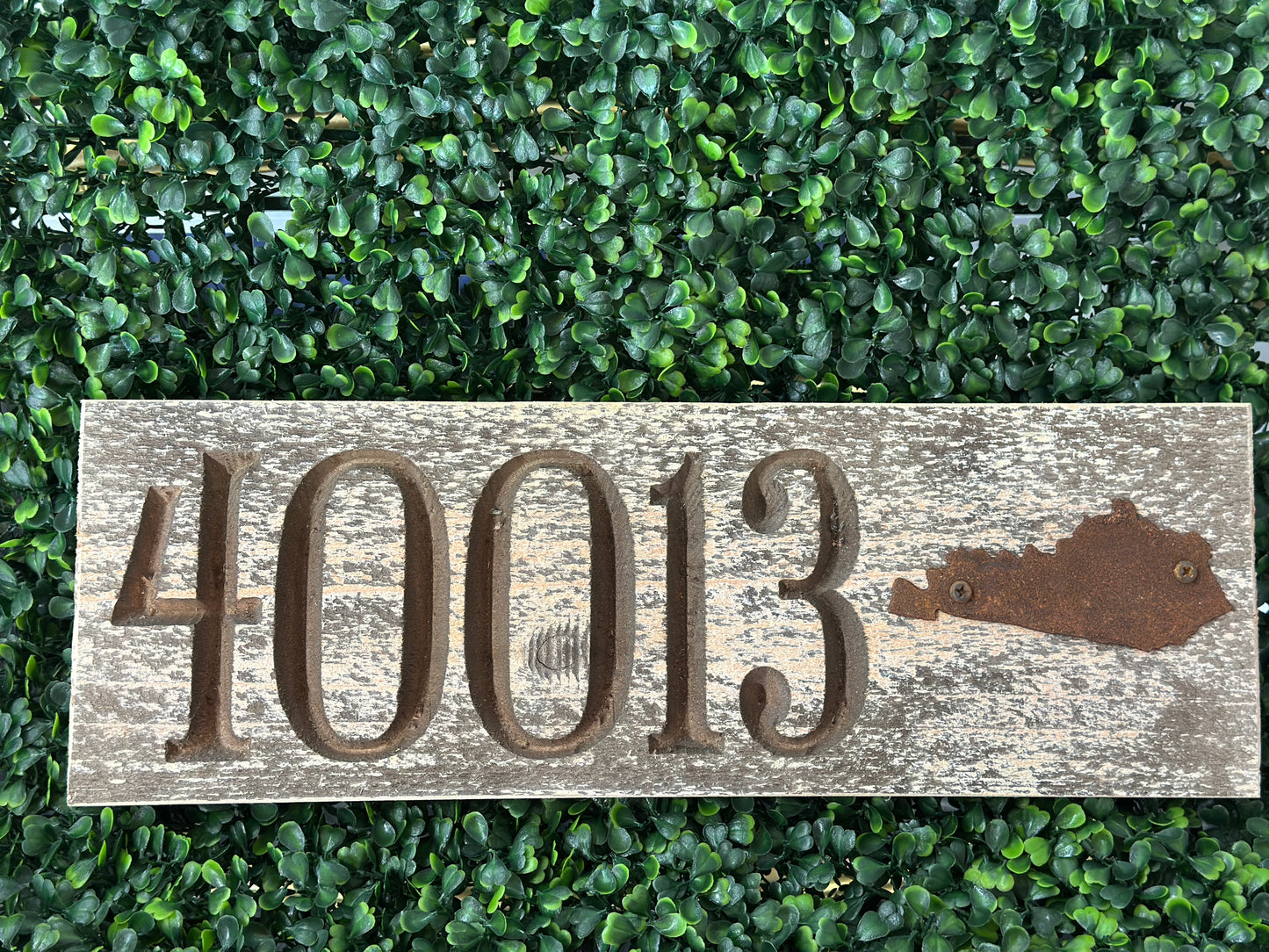 Wooden Zip Code Signs