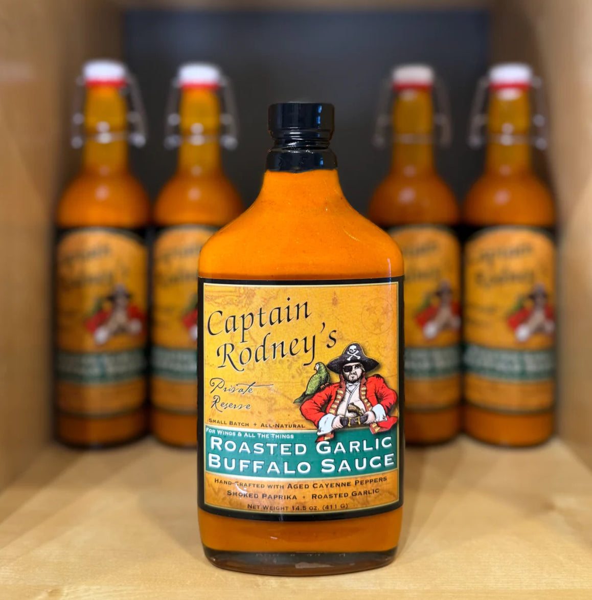 Captain Rodney’s Roasted Garlic Buffalo Sauce
