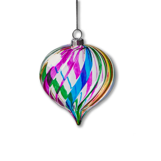 Multi Stripe Drop Ornament Short
