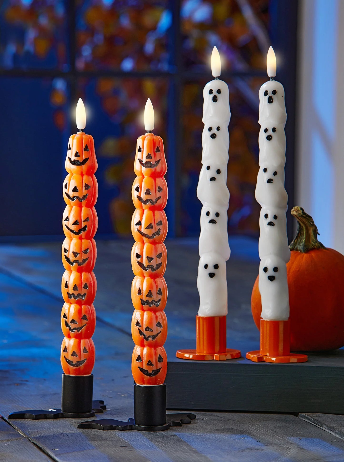 Halloween Led Tapers Set Of 2