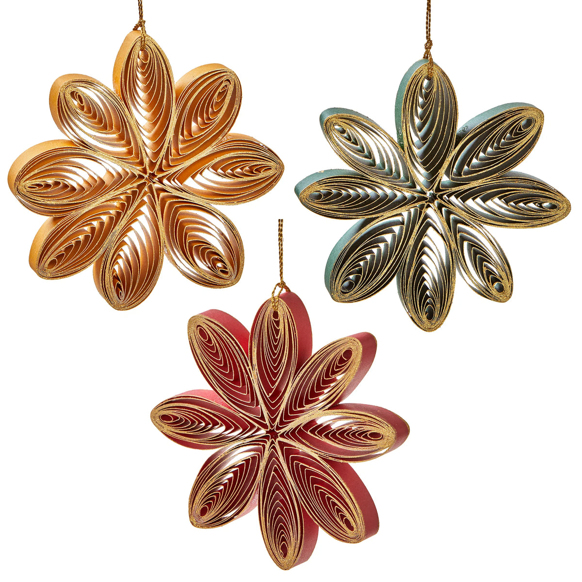 Floral Quilled Paper Decor Ornament