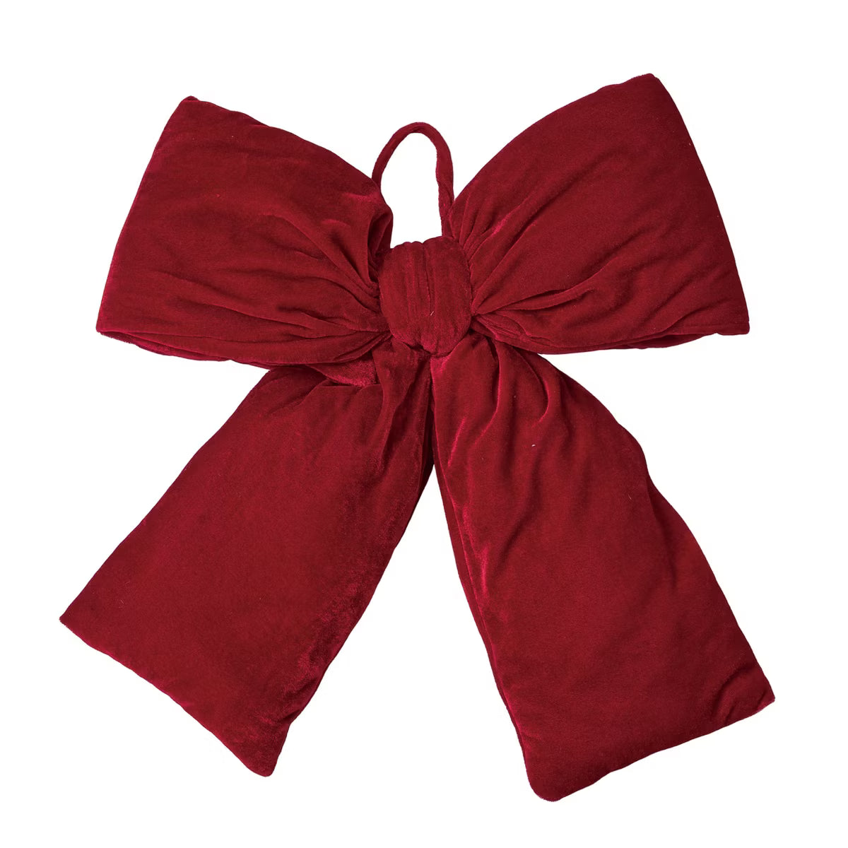 Velvet Oversized Red Bow w/Stuffing