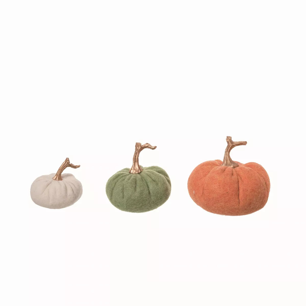 Felt Fuzzy Pumpkins