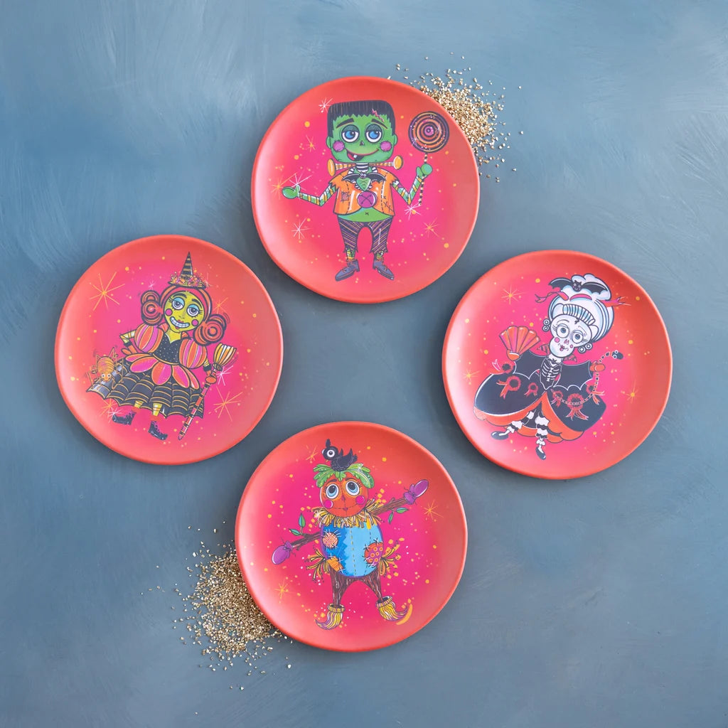 Glitterville Spooky Kooks Halloween Salad Plate