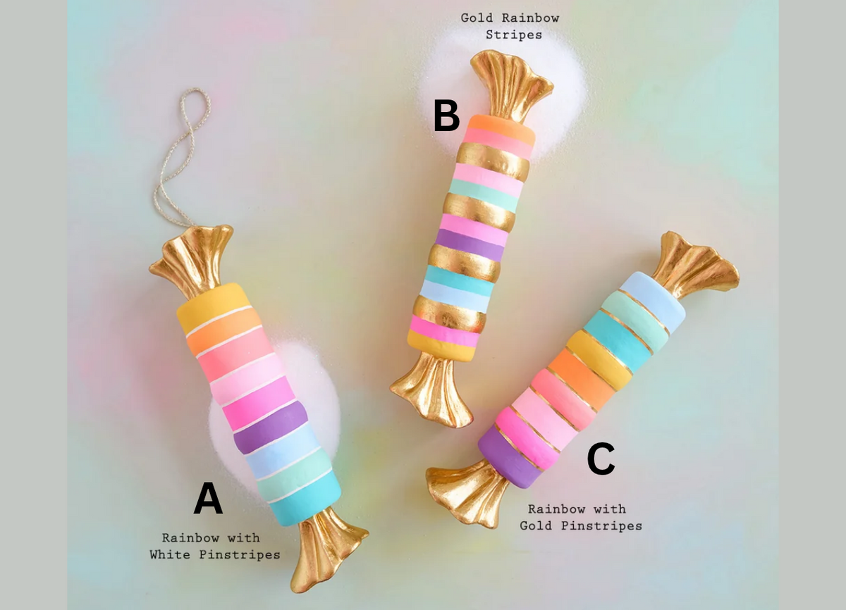 Glitterville Rainbow Taffy Candy Display