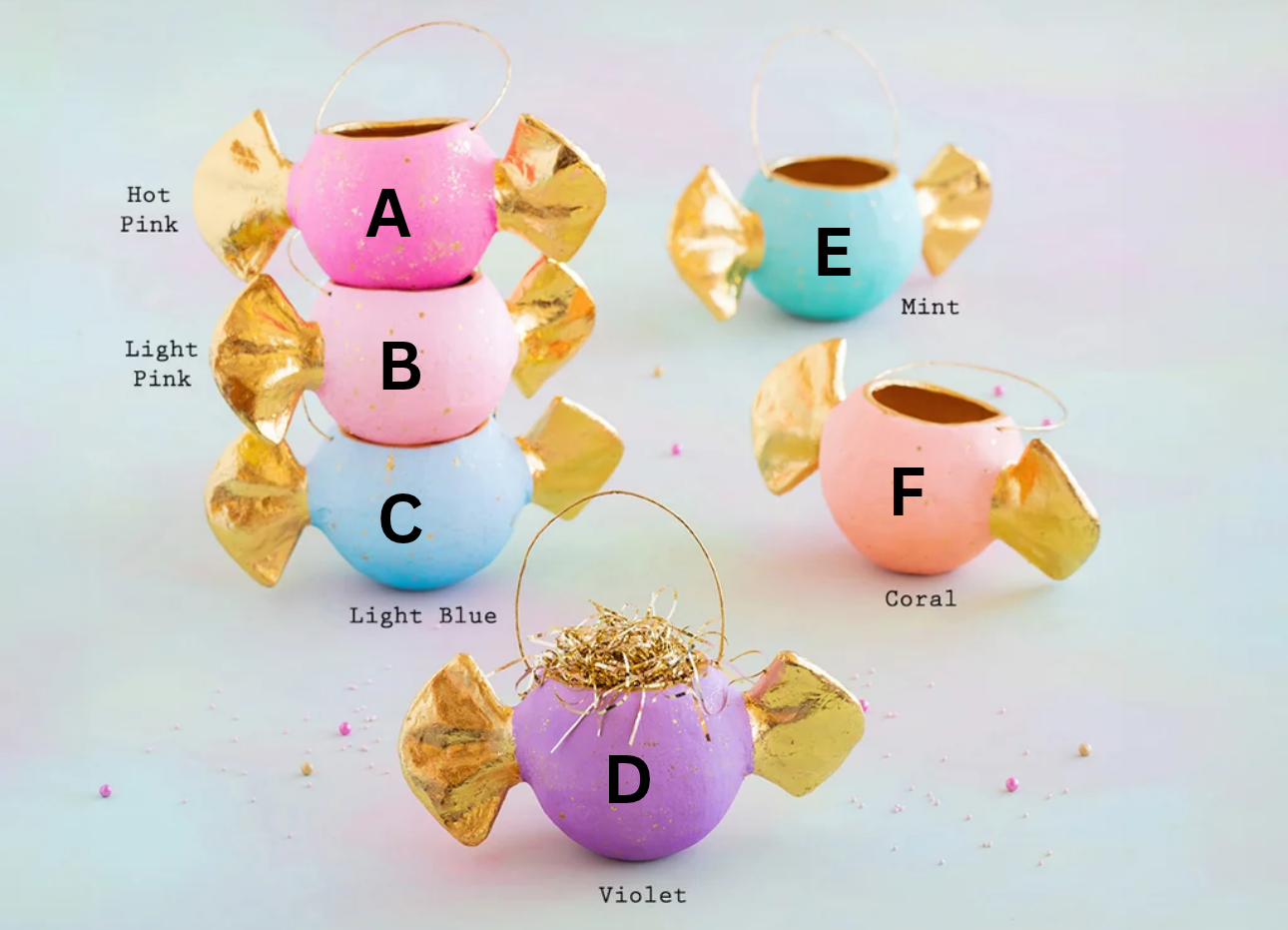 Glitterville Bon Bon Candy Bucket