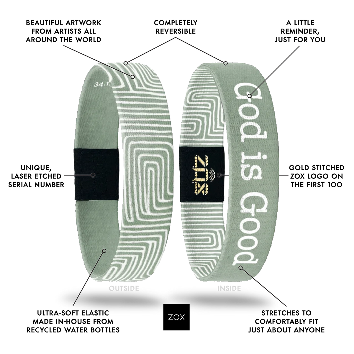 ZOX God Is Good Interactive Bracelet