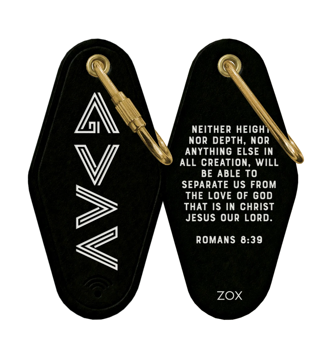 ZOX God Is Greater Bible Verse Keychain