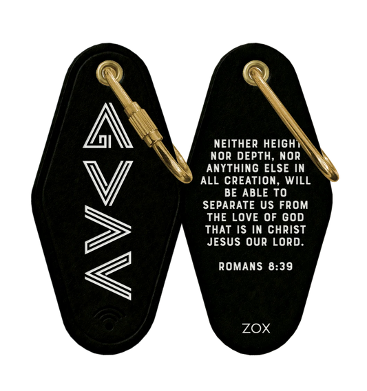 ZOX God Is Greater Bible Verse Keychain