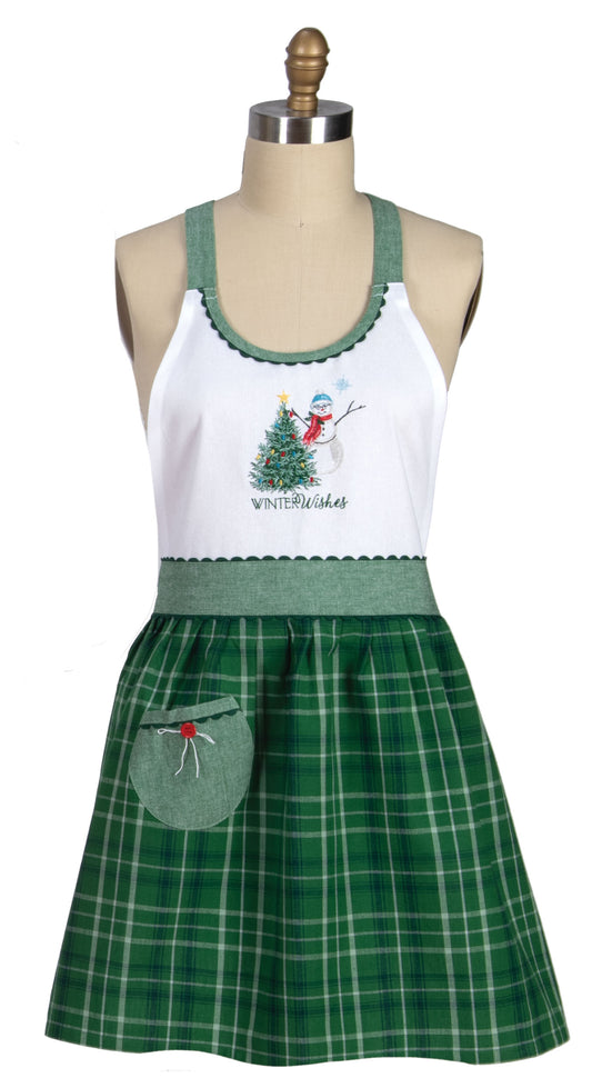 Winter Wishes Christmas Apron