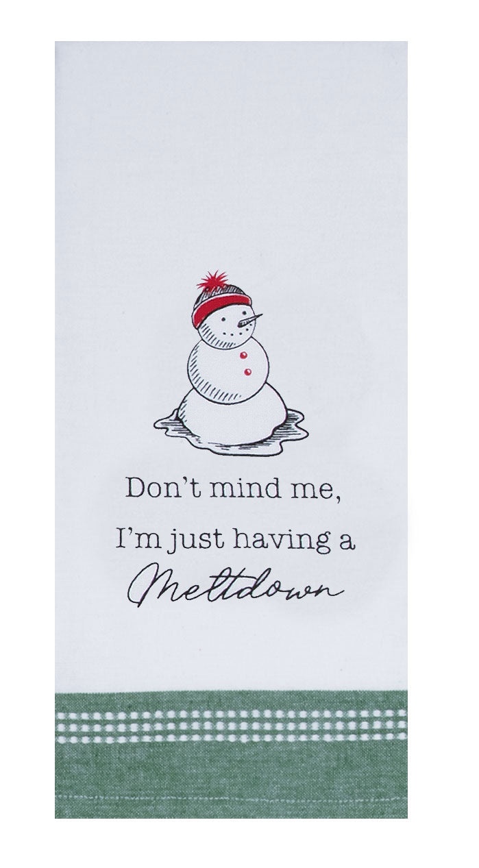 Meltdown Christmas Tea Towel