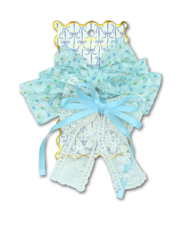 Simply Southern HAIR-BOW-BLUE