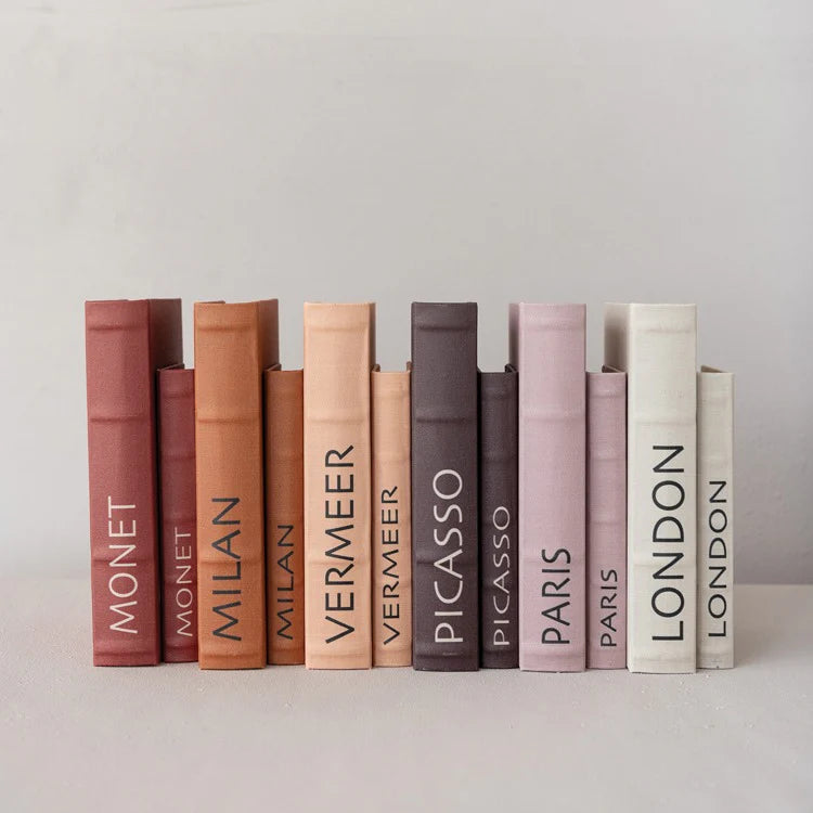 Hazel Mazel MDF & Linen Book Storage Box Sets