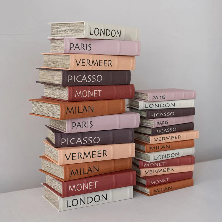 Hazel Mazel MDF & Linen Book Storage Box Sets